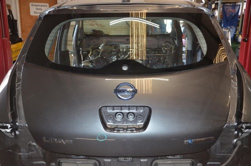 Gray rear hatch - rear, trunk